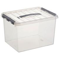 Sunware q-line opbergbox 22 l transparant - thumbnail