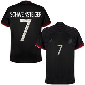 Duitsland Shirt Uit 2021-2022 + Schweinsteiger 7 (Danke Basti Bedrukking)
