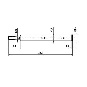 PTR Hartmann H 1045 L Huls voor precisiemeetpennen serie 1040