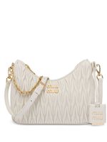 Miu Miu sac porté épaule en cuir Nappa matelassé - Blanc