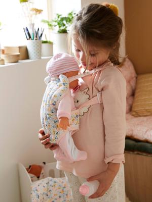 Katoenen gaasdrager voor baby's roze