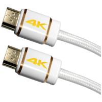 Maxtrack C 216-3 L HDMI-kabel HDMI Aansluitkabel HDMI-A-stekker, HDMI-A-stekker 3.00 m Wit 4K UHD