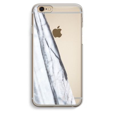 Gestreepte marmer: iPhone 6 / 6S Transparant Hoesje