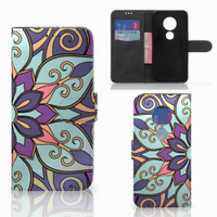 Motorola Moto G7 | G7 Plus Hoesje Purple Flower - thumbnail