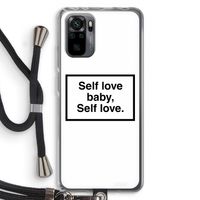 Self love: Xiaomi Redmi Note 10 Pro Transparant Hoesje met koord