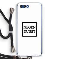 Negenduust vierkant: Honor 10 Transparant Hoesje met koord