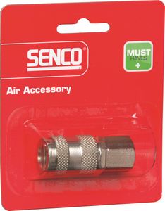 Senco koppeling uni / binnendraad NPT 1/4 blister à 1 stuks  - 4000370