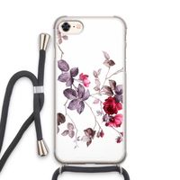 Mooie bloemen: iPhone 7 Transparant Hoesje met koord