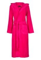 Fuchsia badjas met capuchon