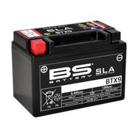 BS BATTERY Batterij gesloten onderhoudsvrij, Batterijen voor motor & scooter, BTX9 SLA