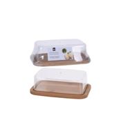 Excellent Houseware Botervloot met bamboe deksel