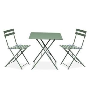 sweeek - Vierkante bistroset 2 stoelen