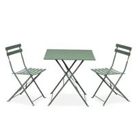 sweeek - Vierkante bistroset 2 stoelen