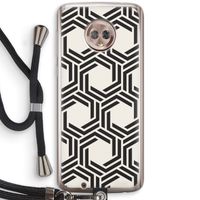 Geometrisch patroon: Motorola Moto G6 Transparant Hoesje met koord