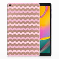 Samsung Galaxy Tab A 10.1 (2019) Hippe Hoes Waves Roze