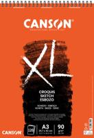 Schetspapier canson xl sketch 90gr a3 ivoorwit | 5 stuks