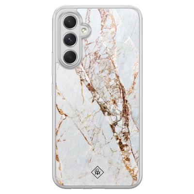Samsung Galaxy A54 hybride hoesje - Marmer goud