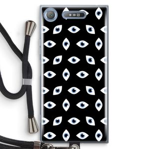 Eyes pattern: Sony Xperia XZ1 Transparant Hoesje met koord