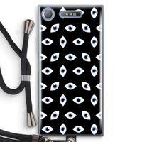 Eyes pattern: Sony Xperia XZ1 Transparant Hoesje met koord