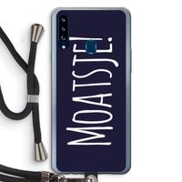 Moatsje!: Samsung Galaxy A20s Transparant Hoesje met koord