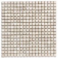 The Mosaic Factory Natural Stone vierkante mozaïek tegels 30x30 botticino anticato - thumbnail