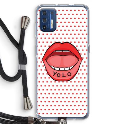 Yolo Denise: Motorola Moto G9 Plus Transparant Hoesje met koord