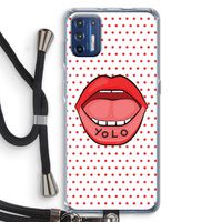 Yolo Denise: Motorola Moto G9 Plus Transparant Hoesje met koord