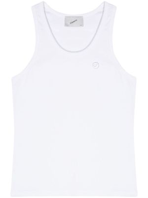 Coperni haut en coton à logo brodé - Blanc