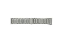 Lacoste horlogeband 2010431 / 2010430 / LC-28-1-14-0125 Staal Zilver 26mm