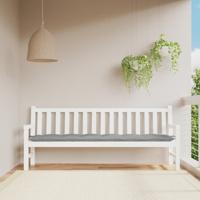 VidaXL Tuinbankkussen 200x50x7 cm oxford stof grijs