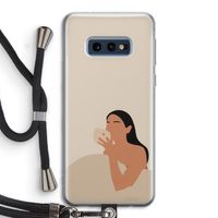 Fresh coffee: Samsung Galaxy S10e Transparant Hoesje met koord