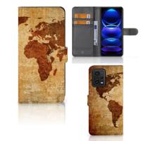 Xiaomi Redmi Note 12 5G | Poco X5 | Flip Cover | Wereldkaart