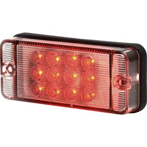 SecoRüt Mistlamp Open kabeleinden Mistachterlicht Achter 12 V, 24 V Rood Helder glas