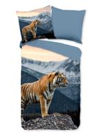 Pure Dekbedovertrek "tijger in de bergen" - Multi - (135x200 cm) - Microfiber