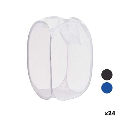 Wasmand Kipit Blauw Wit Zwart Plastic 33 x 33 x 58 cm 58 x 0,5 x 37 cm (24 Stuks)