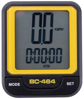 CONTEC fietscomputer "cbc-464" ct computer cbc-464 wire, black/neoyellow