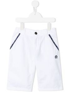 Aigner Kids short à coupe droite - Blanc