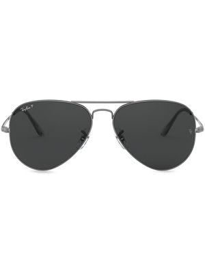Ray-Ban lunettes de soleil tintées Aviator Metal II - Gris