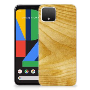 Google Pixel 4 Bumper Hoesje Licht Hout