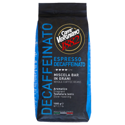 Caffè Vergnano 1882 Decaffeinato Espresso - koffiebonen - 1 kilo