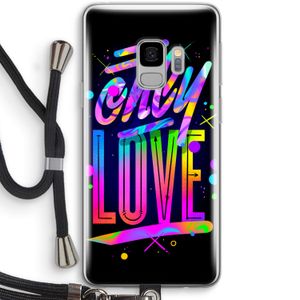 Only Love: Samsung Galaxy S9 Transparant Hoesje met koord