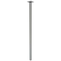 Duraline Meubelpoot Rond Grijs Staal Ø3x80cm - Duraline Furniture Leg Round Grey Steel Ø3x80cm