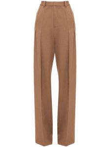 Victoria Beckham pantalon droit à taille haute - Marron