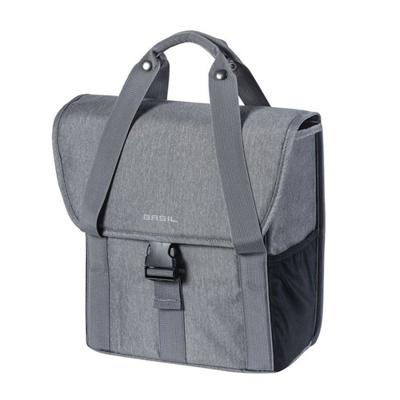 Basil go-single bag - enkele fietstas - dames - fietsen - grijs mêlée