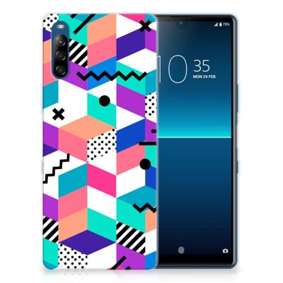 Sony Xperia L4 | TPU Hoesje | Blokken Kleurrijk