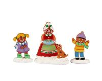 Mrs. Claus And Cookies Set Of 3 - Lemax Mrs. Claus And Cookies Set Of 3 - Lemax