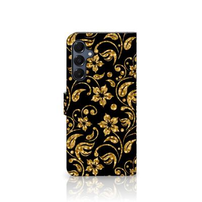 Samsung Galaxy A16 4G/5G Hoesje Gouden Bloemen