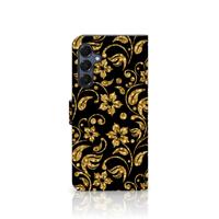 Samsung Galaxy A16 4G/5G Hoesje Gouden Bloemen