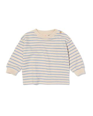 HEMA Baby T-shirt jersey strepen ecru (ecru)