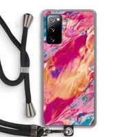 Pastel Echoes: Samsung Galaxy S20 FE / S20 FE 5G Transparant Hoesje met koord Pastel Echoes: Samsung Galaxy S20 FE / S20 FE 5G Transparant Hoesje met koord